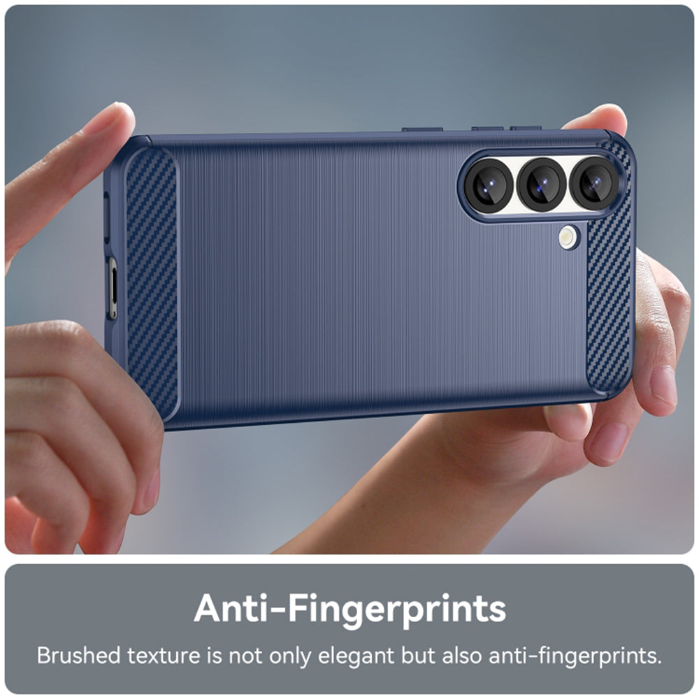 Custodia per Samsung Galaxy S26 S942, Techsuit, Carbonio, Blu