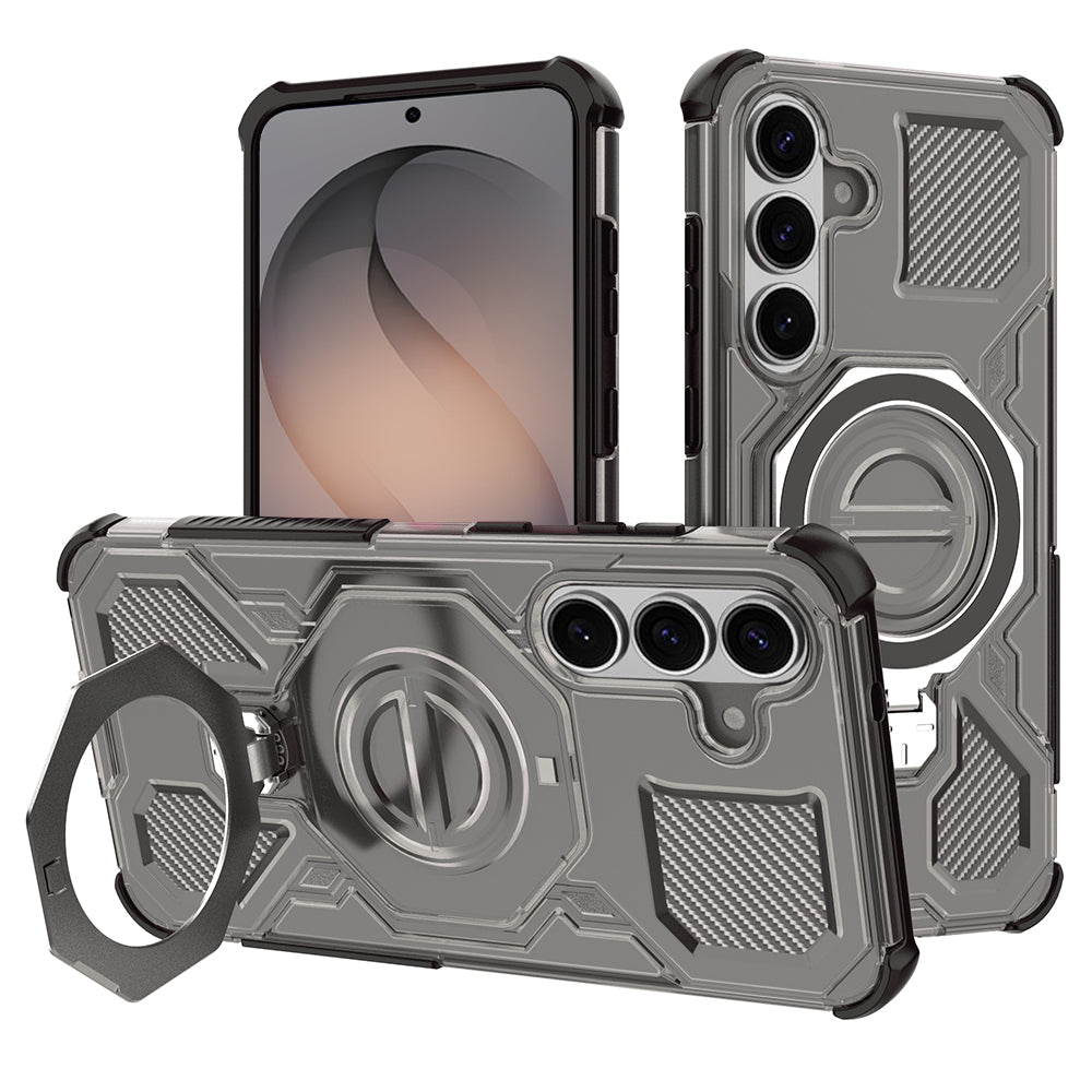 Custodia per Samsung Galaxy S26 S942, Techsuit, Carbon Shield Pro, Fumé