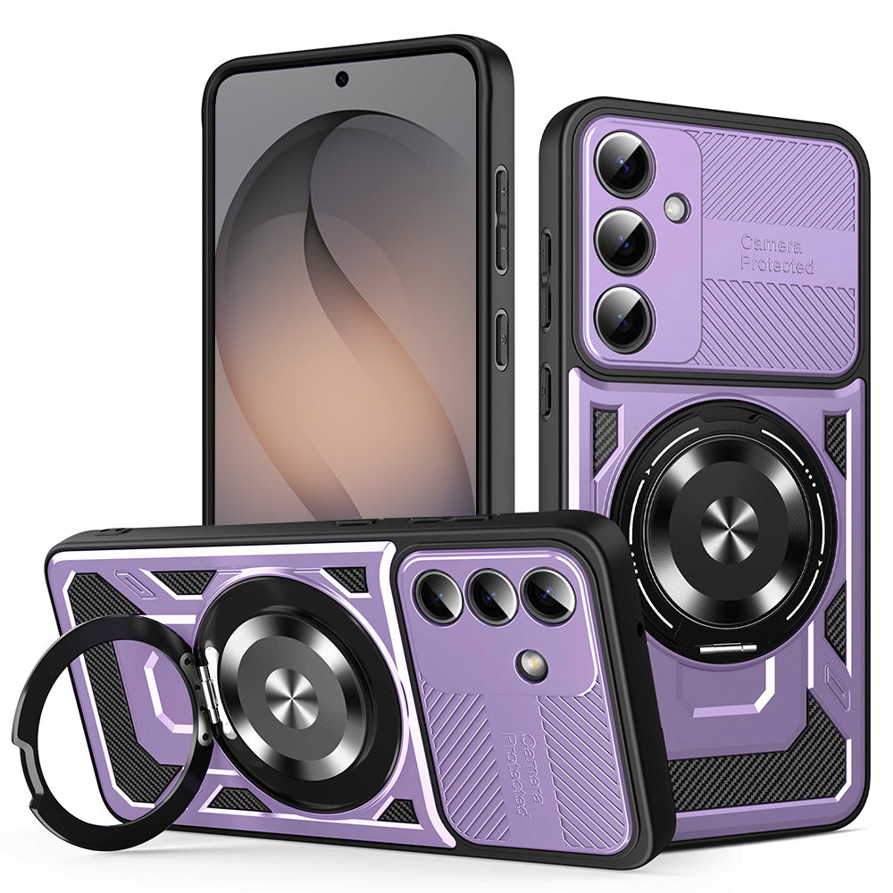 Custodia per Samsung Galaxy S26 S942, Techsuit, RuggedCam, Viola