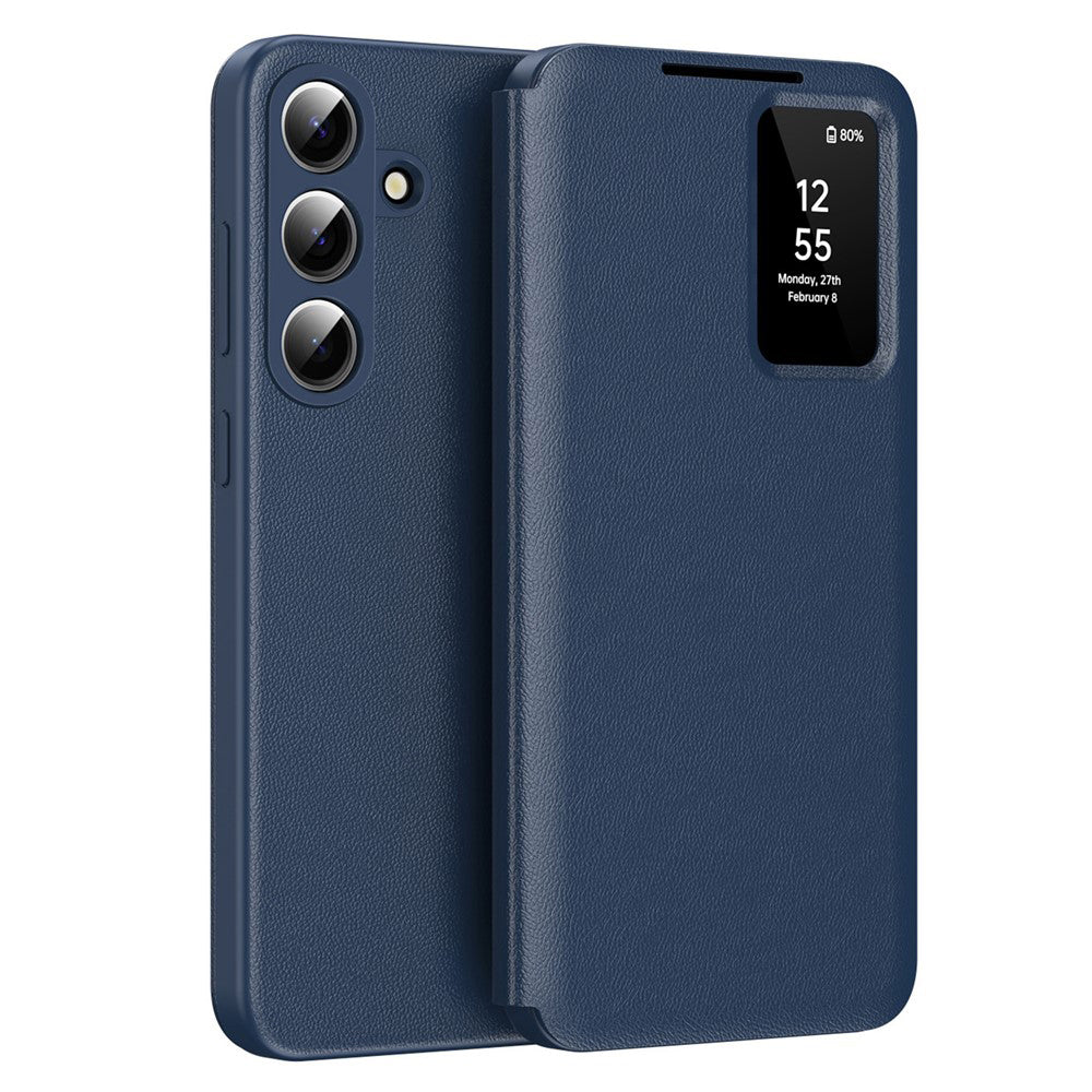 Custodia per Samsung Galaxy S26 S942, Techsuit, SmartView, Blu