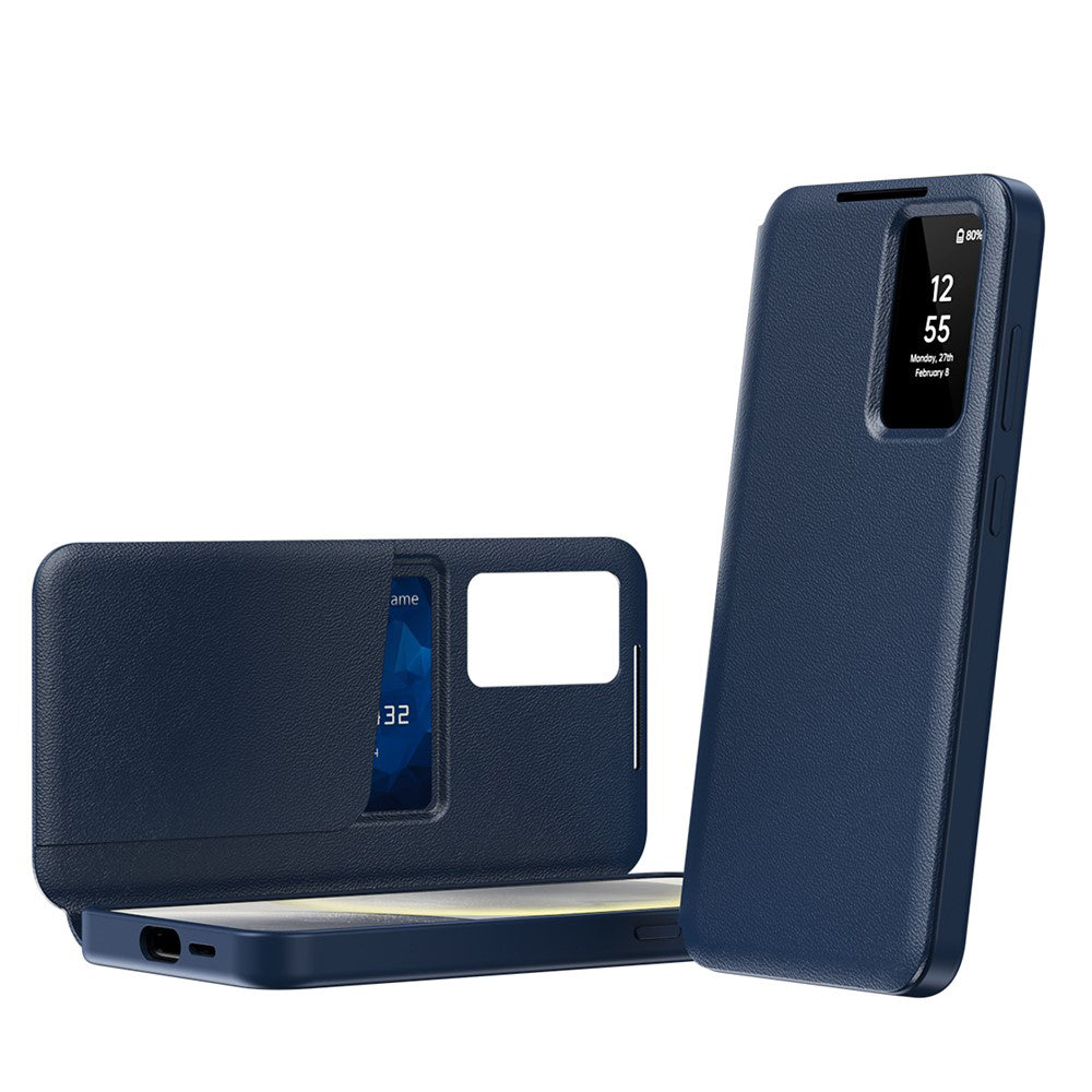Custodia per Samsung Galaxy S26 S942, Techsuit, SmartView, Blu