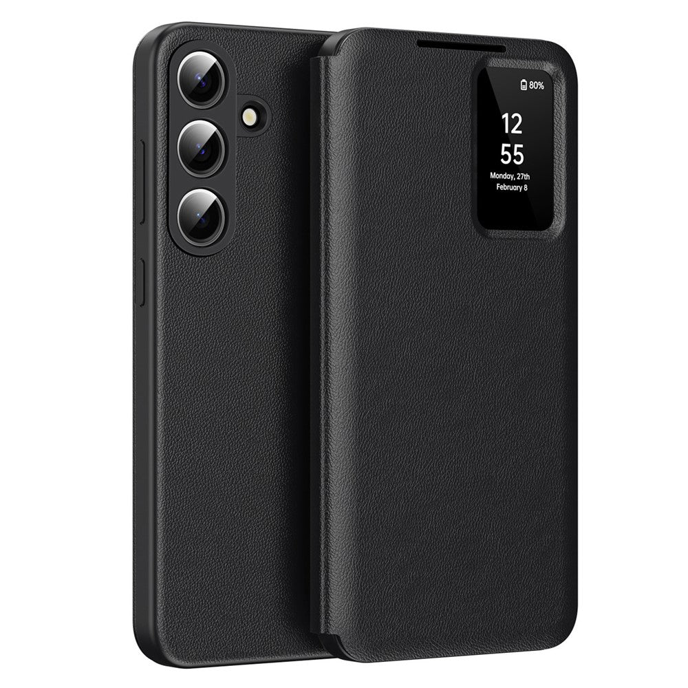 Custodia per Samsung Galaxy S26 S942, Techsuit, SmartView, Nera