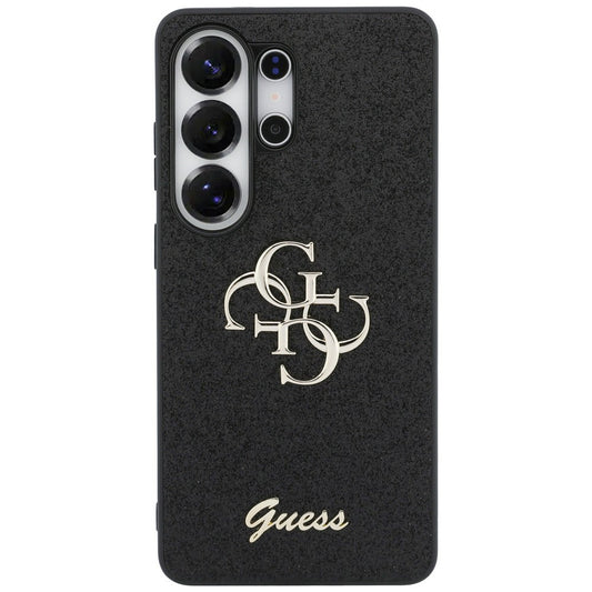 Custodia per Samsung Galaxy S26 Ultra S948, Guess, Fixed Glitter Big 4G Metal Frame, Nera