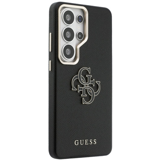 Custodia per Samsung Galaxy S26 Ultra S948, Guess, 4G Grained Big and Classic Logo, Nera
