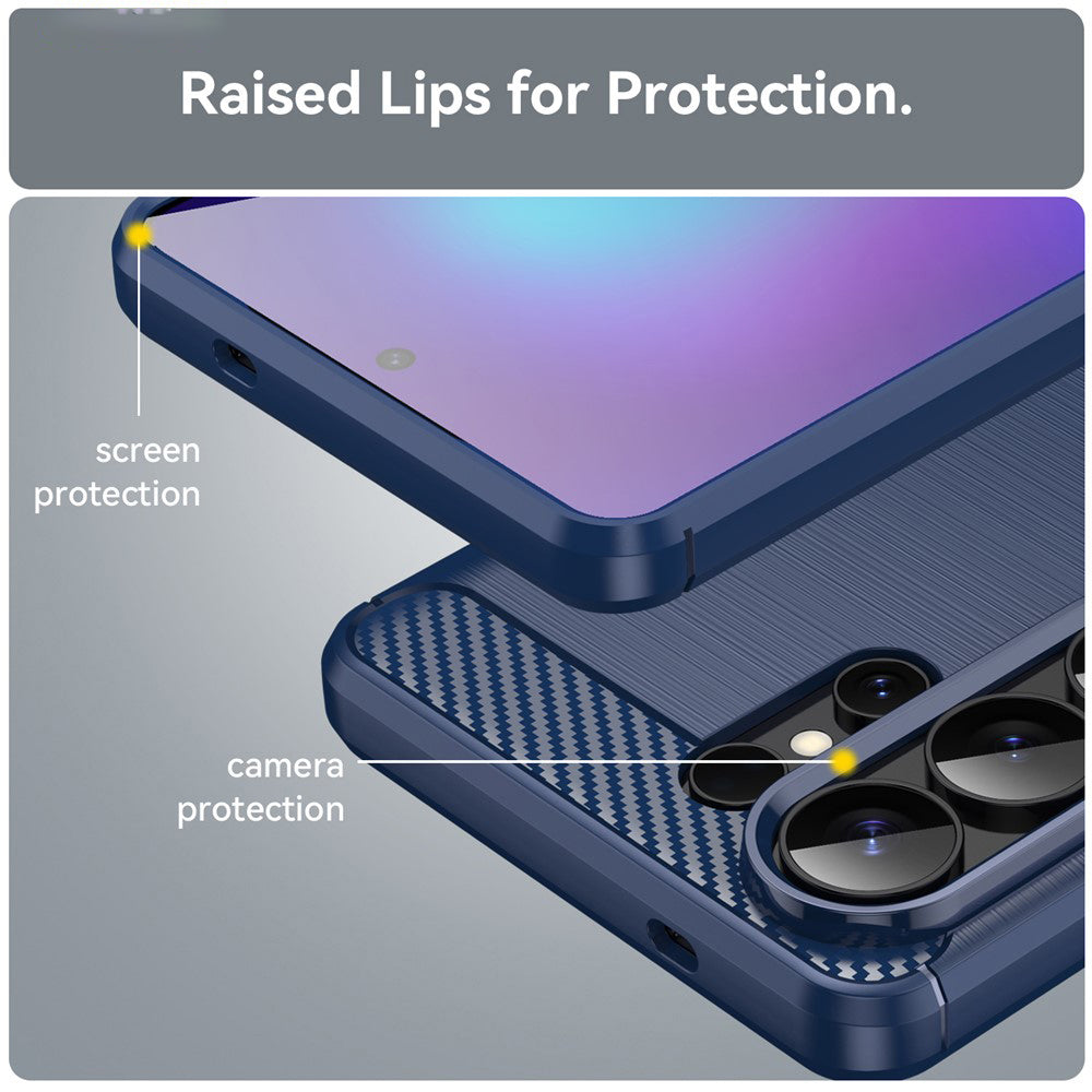 Custodia per Samsung Galaxy S26 Ultra S948, Techsuit, Carbonio, Blu