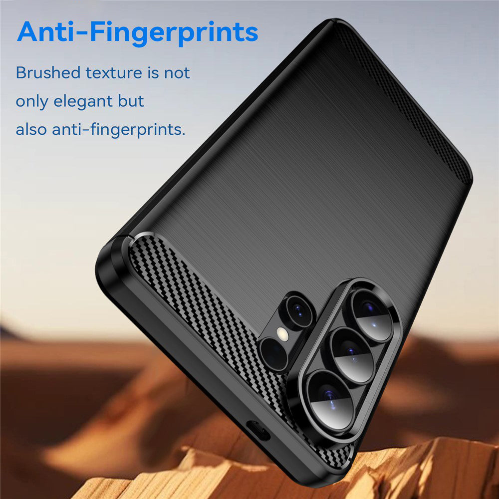 Custodia per Samsung Galaxy S26 Ultra S948, Techsuit, Carbonio, Nera