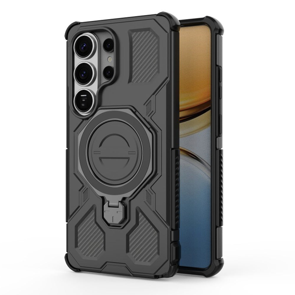 Custodia per Samsung Galaxy S26 Ultra S948, Techsuit, Carbon Shield Pro, Nera