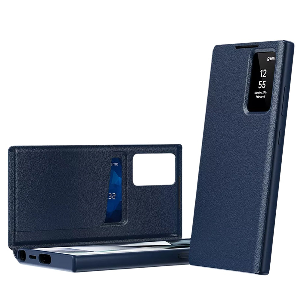 Custodia per Samsung Galaxy S26 Ultra S948, Techsuit, SmartView, Blu