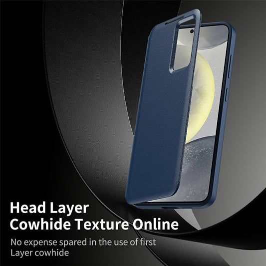 Custodia per Samsung Galaxy S26 Ultra, Techsuit, SmartView, Blu