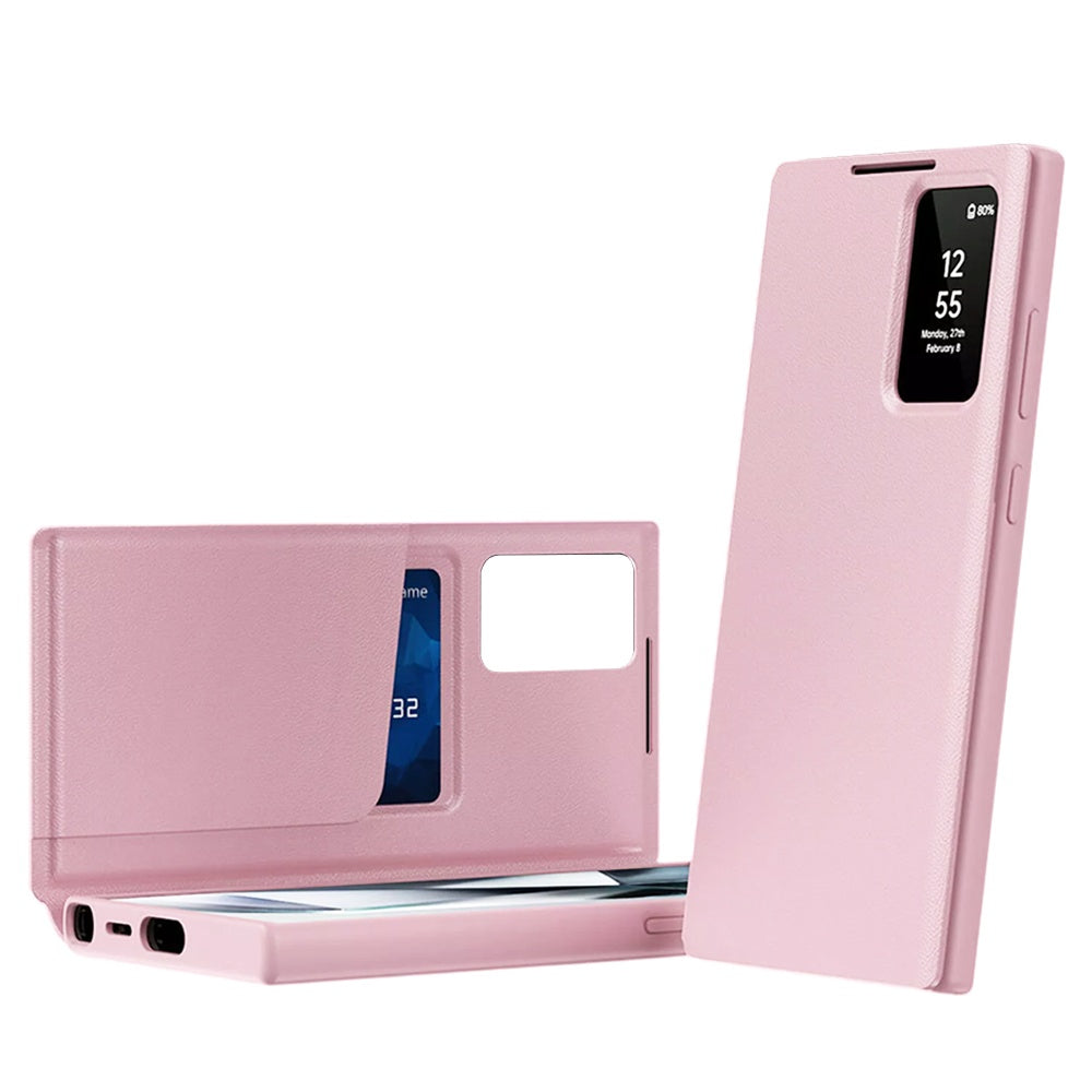 Custodia per Samsung Galaxy S26 Ultra S948, Techsuit, SmartView, Rosa