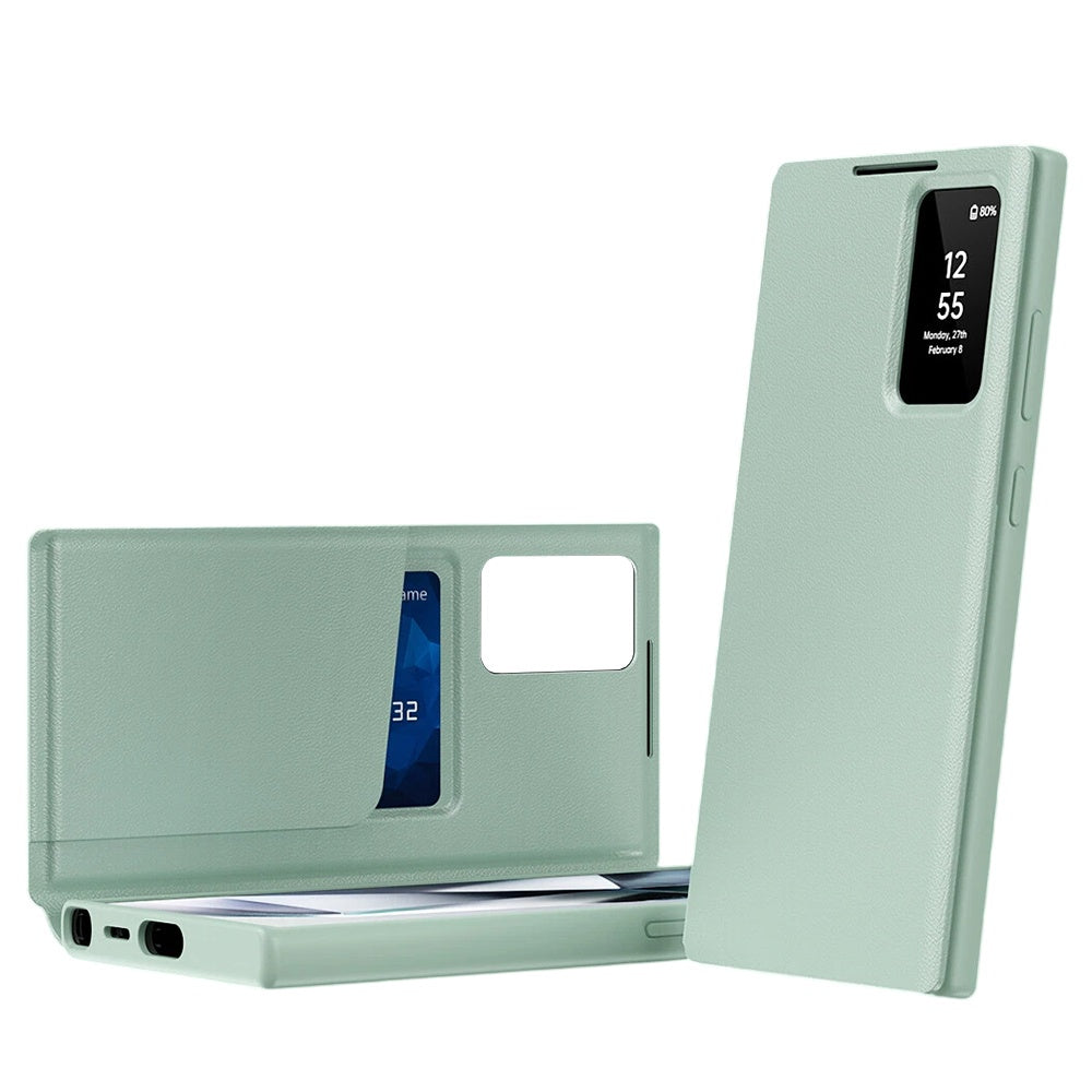 Custodia per Samsung Galaxy S26 Ultra S948, Techsuit, SmartView, Verde