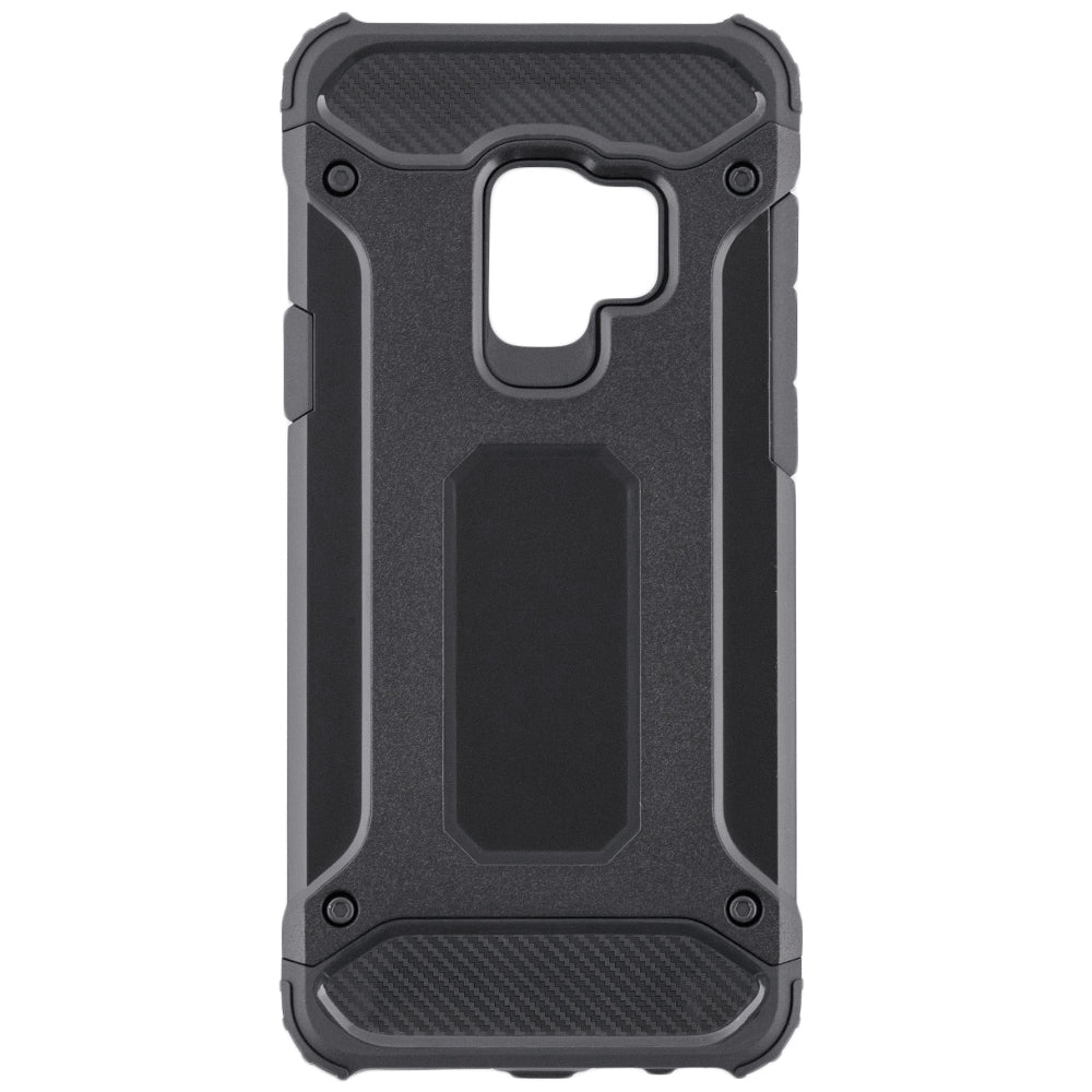 Custodia per Samsung Galaxy S9 G960, Techsuit, Hybrid Armor, Nera