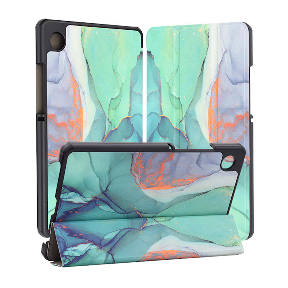 Custodia per Samsung Galaxy Tab A11+ / Tab A9+, Techsuit, FoldPro Green Time, Multicolore
