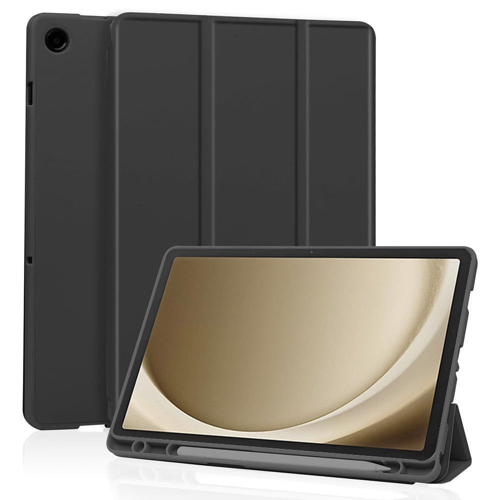 Custodia per Samsung Galaxy Tab A9+, Techsuit, Flex Trifold, Nera