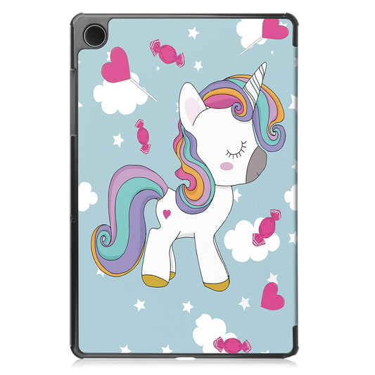 Case for Samsung Galaxy Tab A9+, Techsuit, FoldPro Unicorn, Multicolor