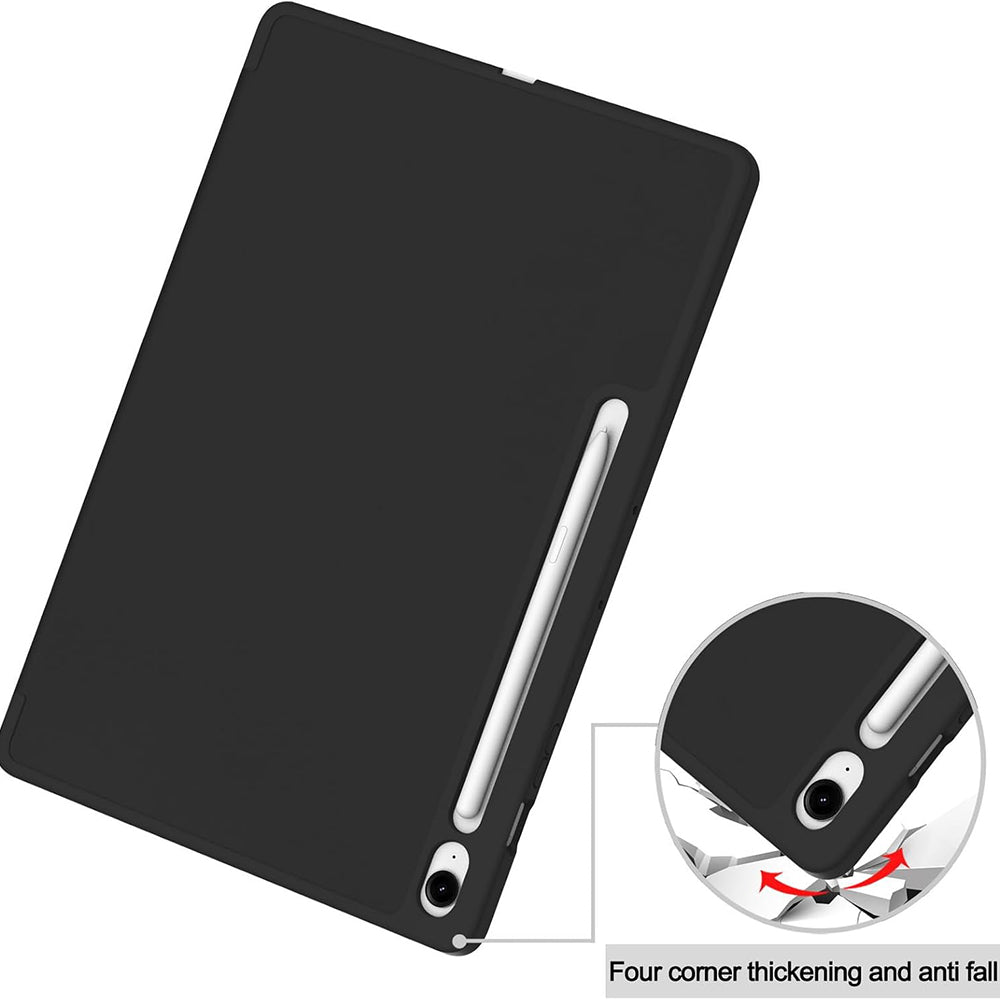 Custodia per Samsung Galaxy Tab S10 FE+, Techsuit, Flex Trifold, Nera