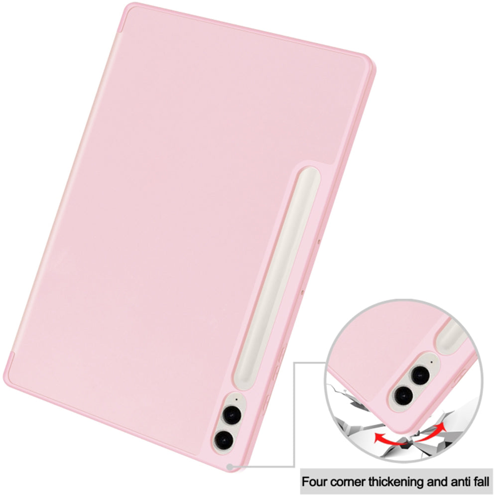 Custodia per Samsung Galaxy Tab S10+ / Tab S9 FE+ / Tab S9+, Techsuit, Flex Trifold, Rosa