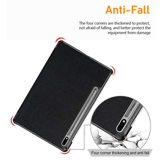 Custodia per Samsung Galaxy Tab S10 Ultra / Tab S9 Ultra / Tab S8 Ultra, Techsuit, FoldPro, Nera