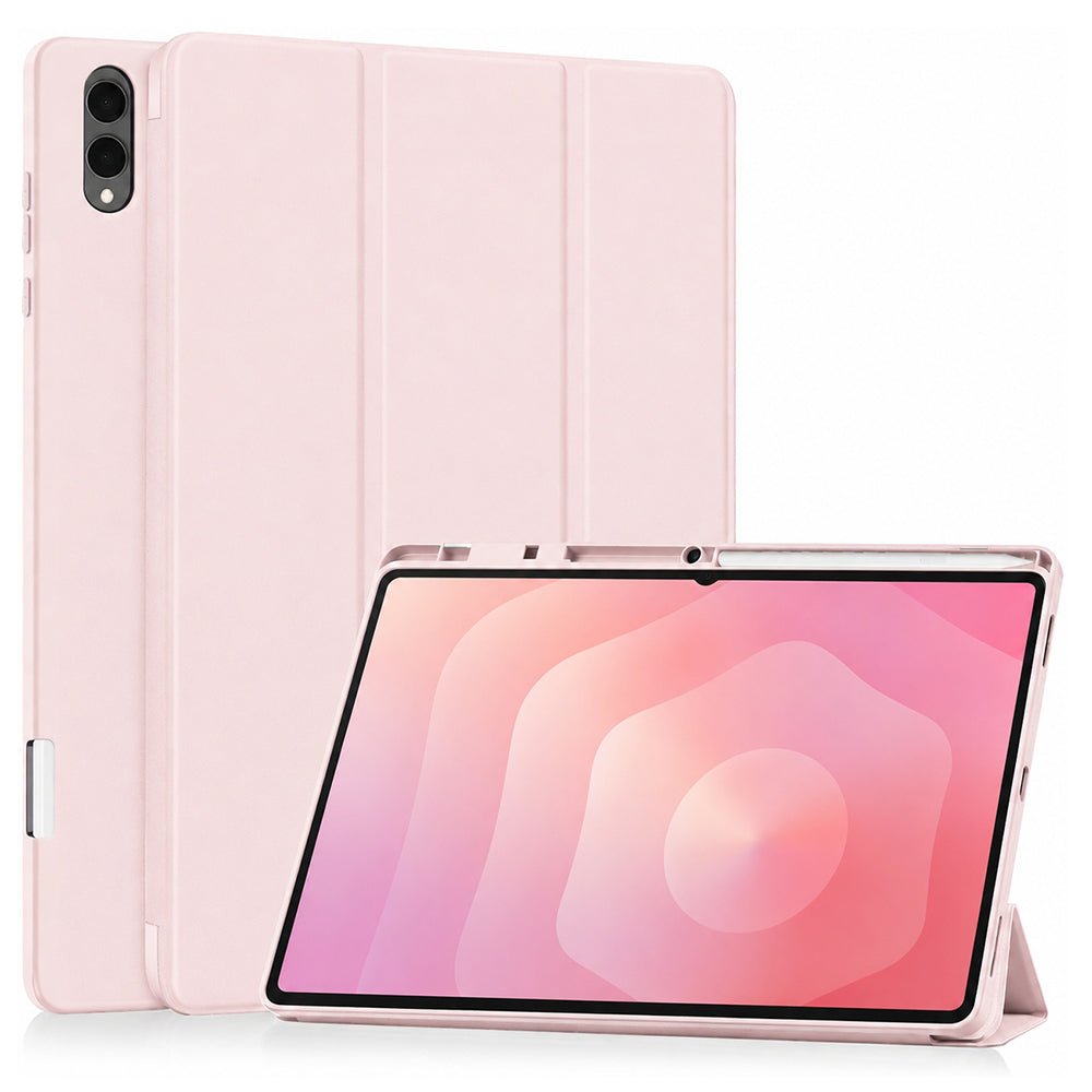 Custodia per Samsung Galaxy Tab S12 Ultra / Tab S11 Ultra, Techsuit, Flex Trifold, Rosa