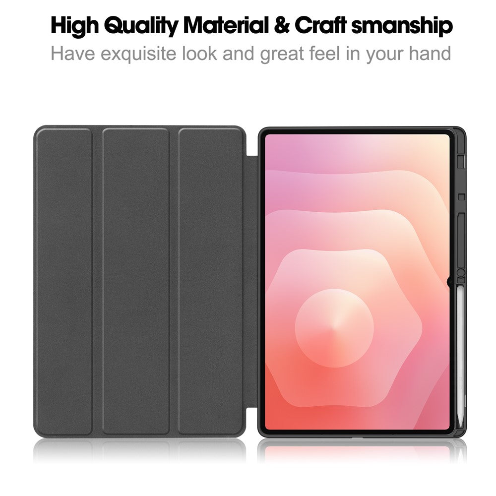 Custodia per Samsung Galaxy Tab S12 Ultra / Tab S11 Ultra, Techsuit, Flex Trifold, Verde Matcha