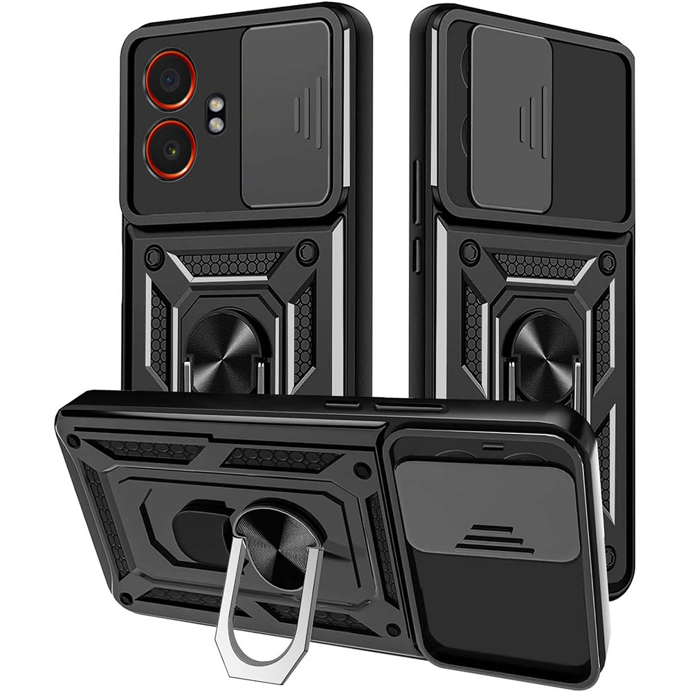 Custodia per Samsung Galaxy XCover7 Pro, Techsuit, CamShield, Nera