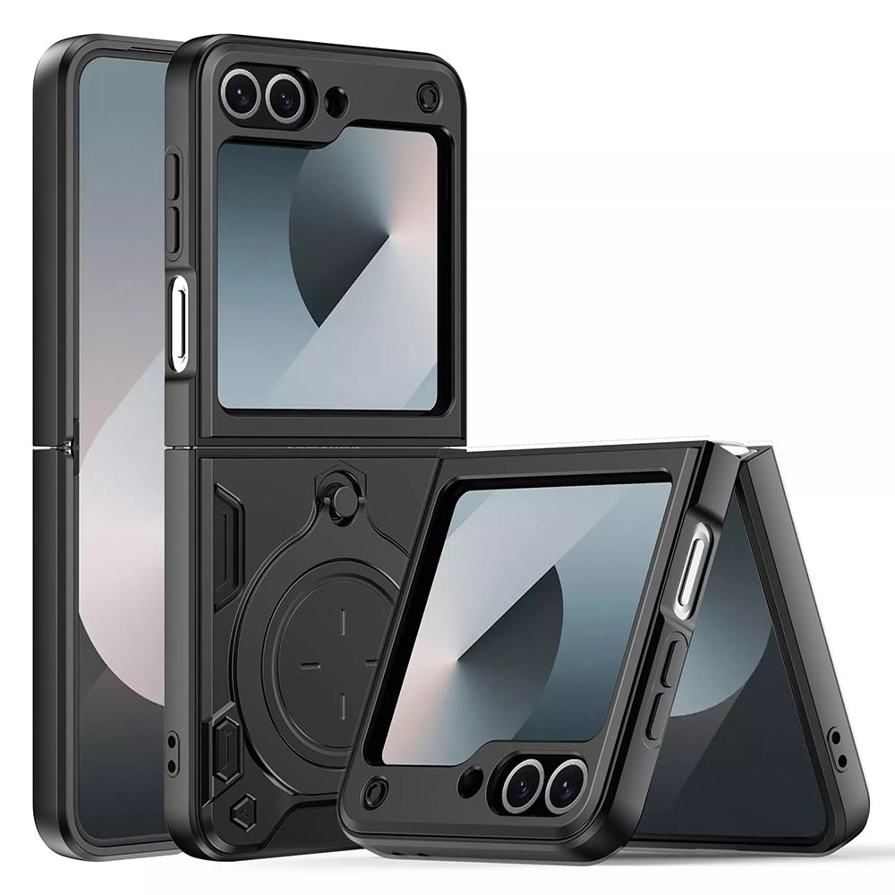 Custodia per Samsung Galaxy Z Flip7 FE F761 / Z Flip6 F741, Techsuit, CamGuard Pro, Nera