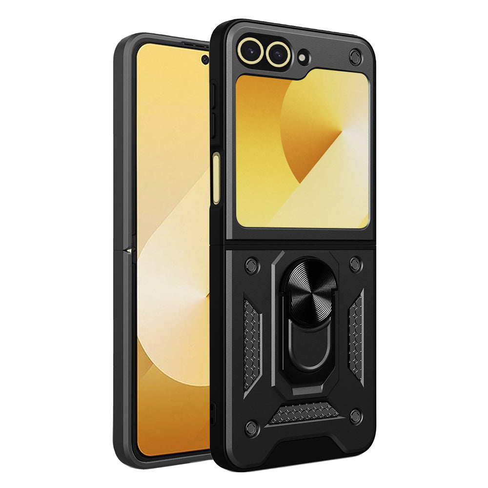 Custodia per Samsung Galaxy Z Flip7 FE F761 / Z Flip6 F741, Techsuit, CamShield, Nera
