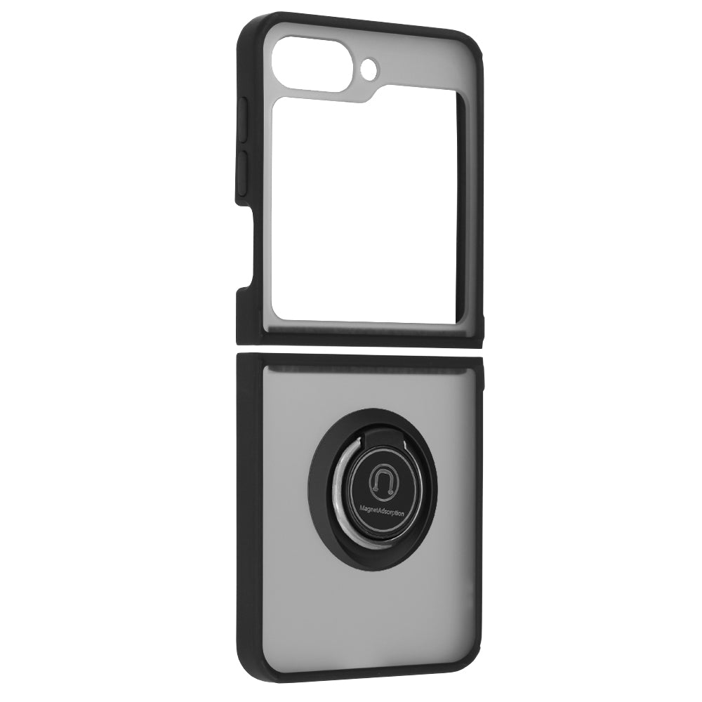 Custodia per Samsung Galaxy Z Flip7 FE F761 / Z Flip6 F741, Techsuit, Glinth, Nera