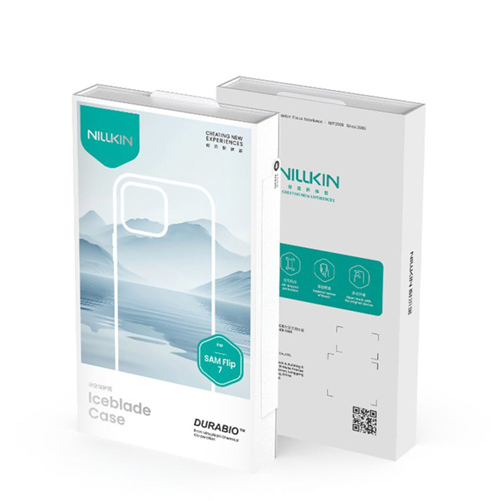 Custodia per Samsung Galaxy Z Flip7 F766, Nillkin, Iceblade, Verde