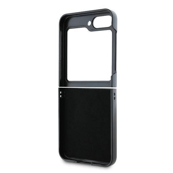Custodia per Samsung Galaxy Z Flip7 FE F761 / Z Flip6 F741, DKNY, Motivo a Strisce Stampate a Scacchi, Rosa