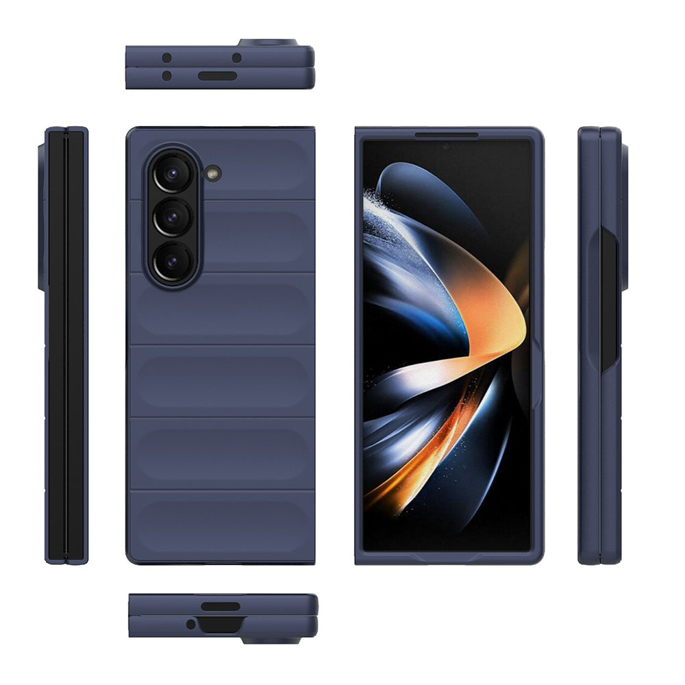 Custodia per Samsung Galaxy Z Fold6 F956, Techsuit, Magic Shield, Blu