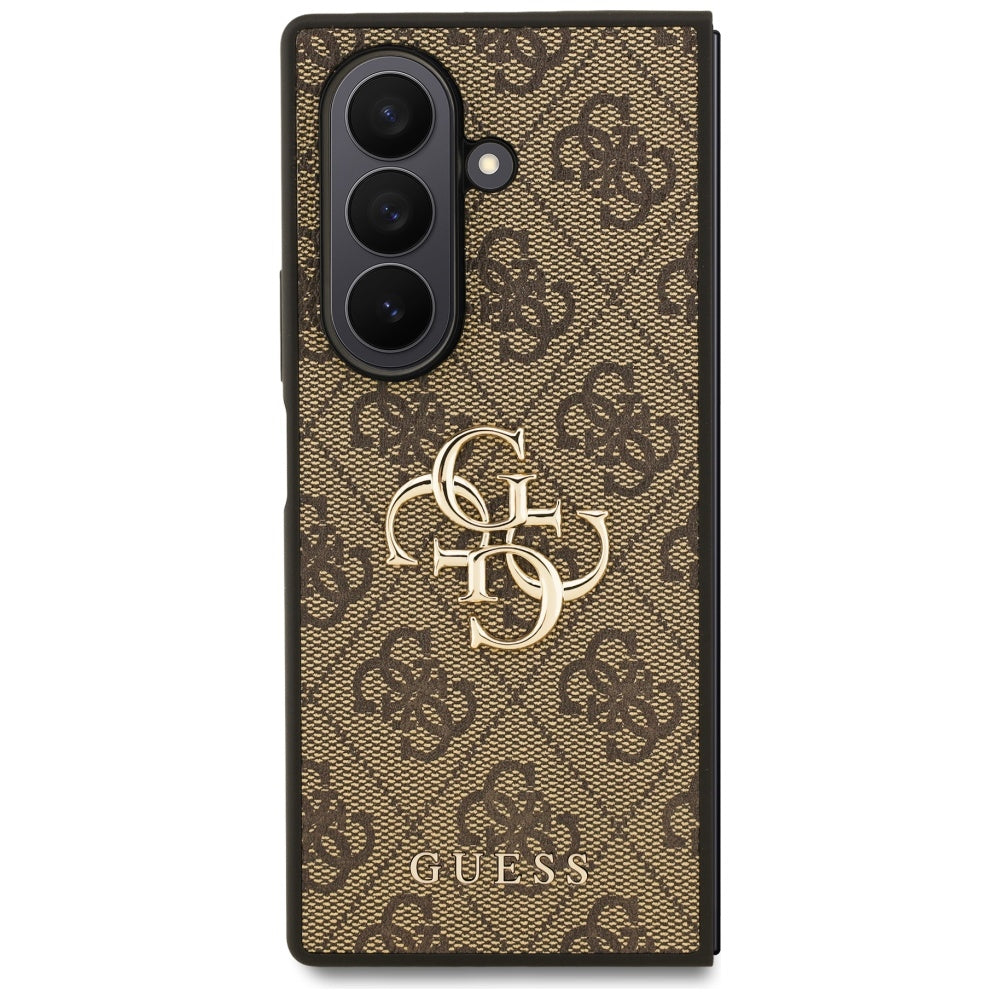 Custodia per Samsung Galaxy Z Fold7 F966, Guess, 4G Big Logo, Marrone