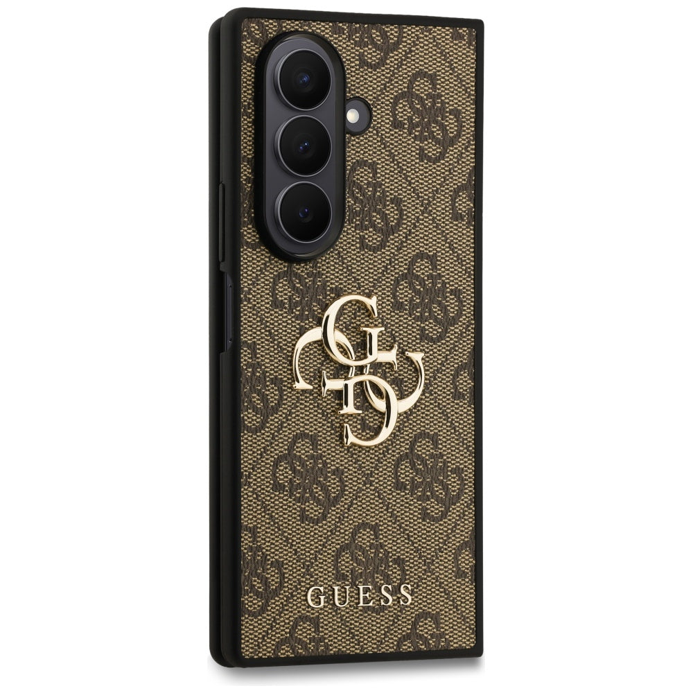 Custodia per Samsung Galaxy Z Fold7 F966, Guess, 4G Big Logo, Marrone