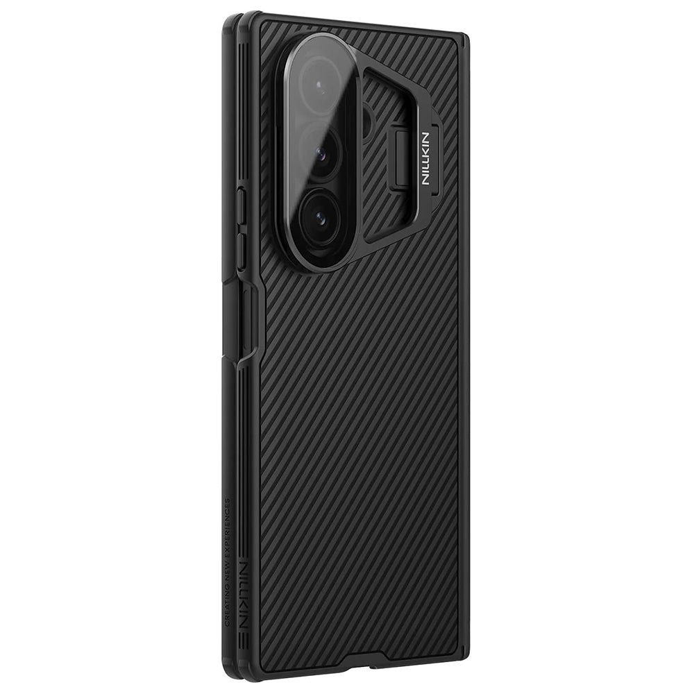 Custodia per Samsung Galaxy Z Fold7 F966, Nillkin, CamShield Prop con copertura trasparente per lente, Nera