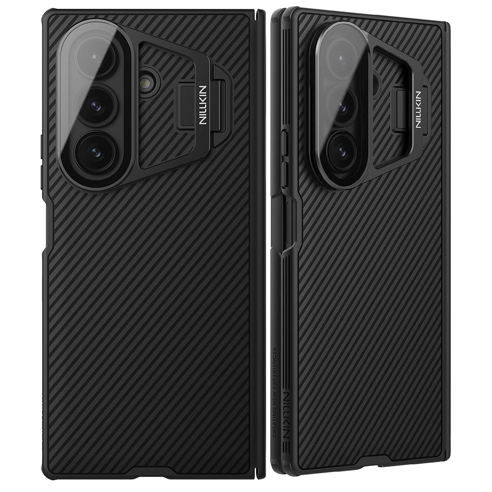 Custodia per Samsung Galaxy Z Fold7 F966, Nillkin, CamShield Prop con copertura trasparente per lente, Nera