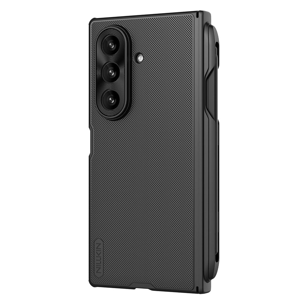 Custodia per Samsung Galaxy Z Fold7 F966, Nillkin, Super Frosted Shield con supporto per penna, Nera