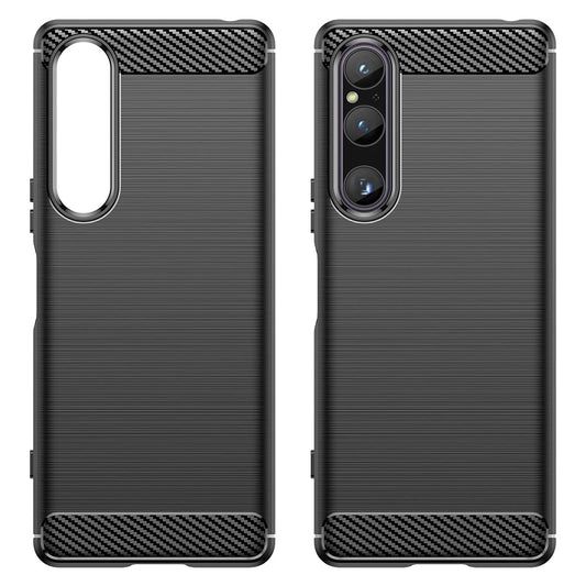 Custodia per Sony Xperia 1 V, Techsuit, Carbonio, Nera