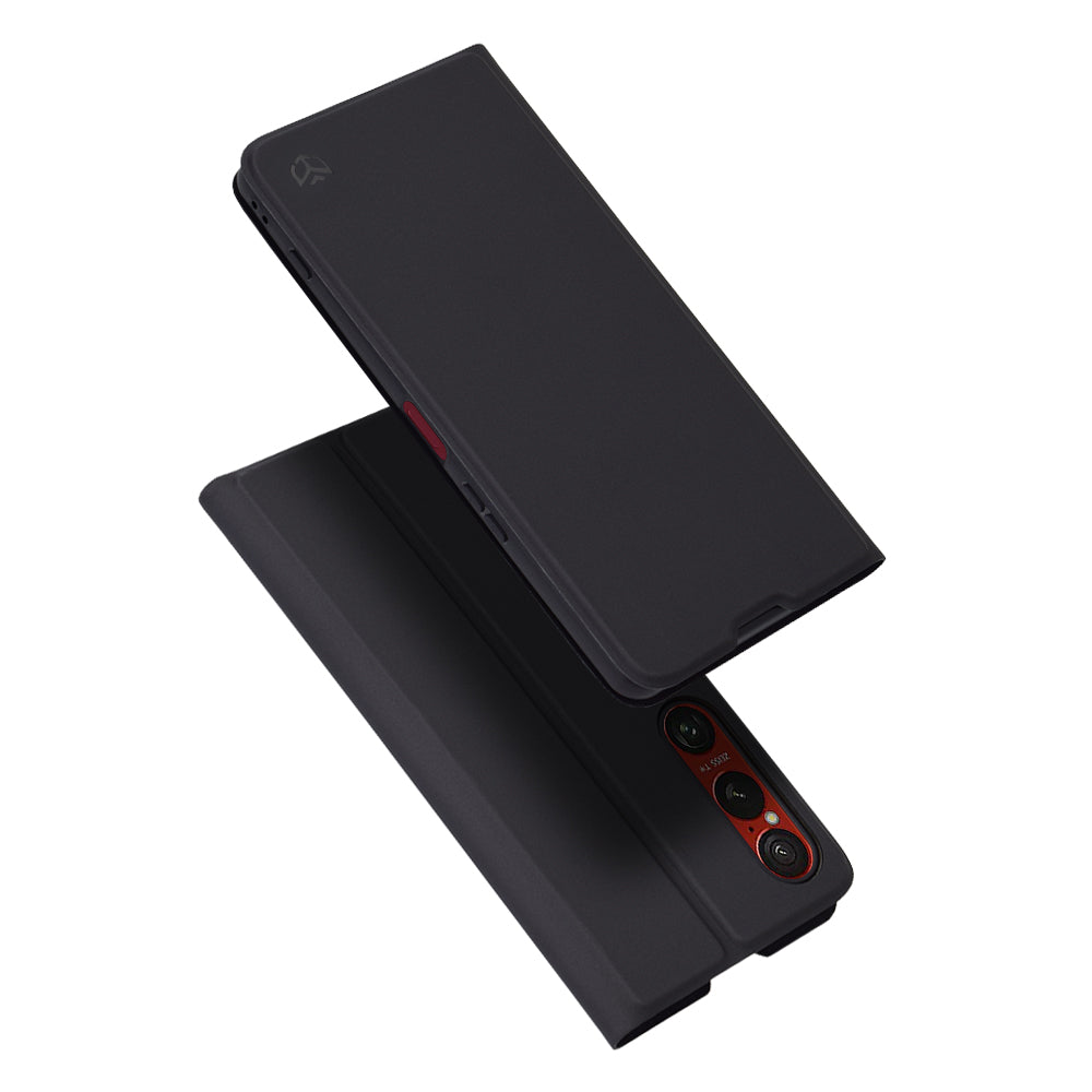 Custodia per Sony Xperia 1 VI, Techsuit, Magskin Book, Nera