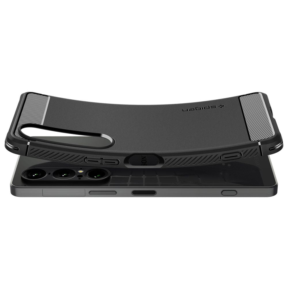 Custodia per Sony Xperia 1 VII, Spigen, Rugged Armor, Nera Opaca ACS09591