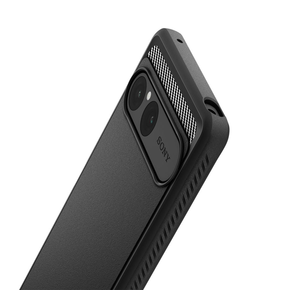 Custodia per Sony Xperia 10 VII, Spigen, Rugged Armor, Nera