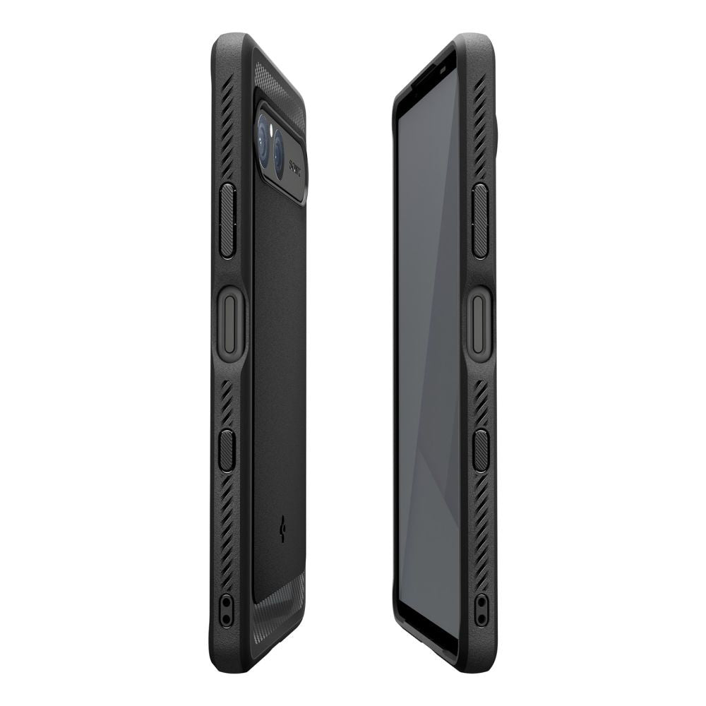 Custodia per Sony Xperia 10 VII, Spigen, Rugged Armor, Nera