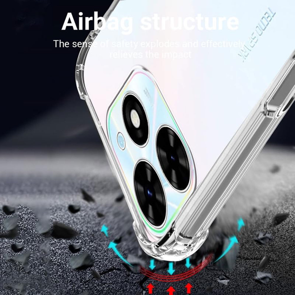 Custodia per Tecno Spark Go 2024 / Spark 20C, Techsuit, Shockproof Clear, Trasparente