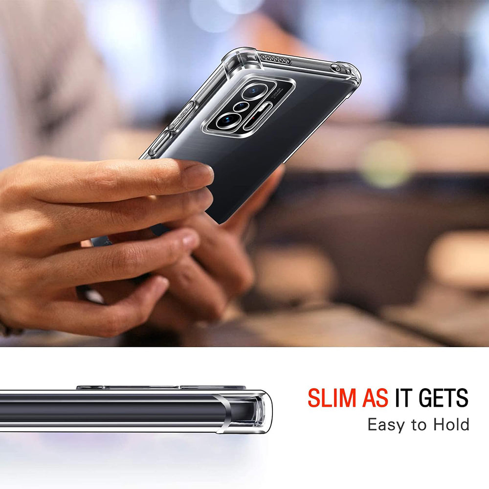 Custodia per Xiaomi 11T / 11T Pro, Techsuit, Shockproof Clear, Trasparente