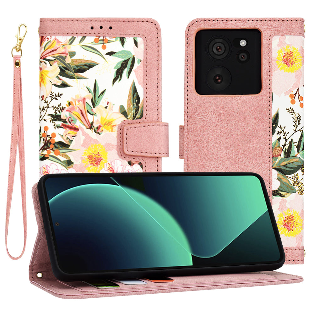 Custodia per Xiaomi 13T Pro / 13T, Techsuit, FlipCraft, Rosa