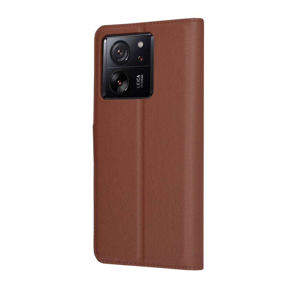 Custodia per Xiaomi 13T Pro / 13T, Techsuit, Leather Folio, Marrone