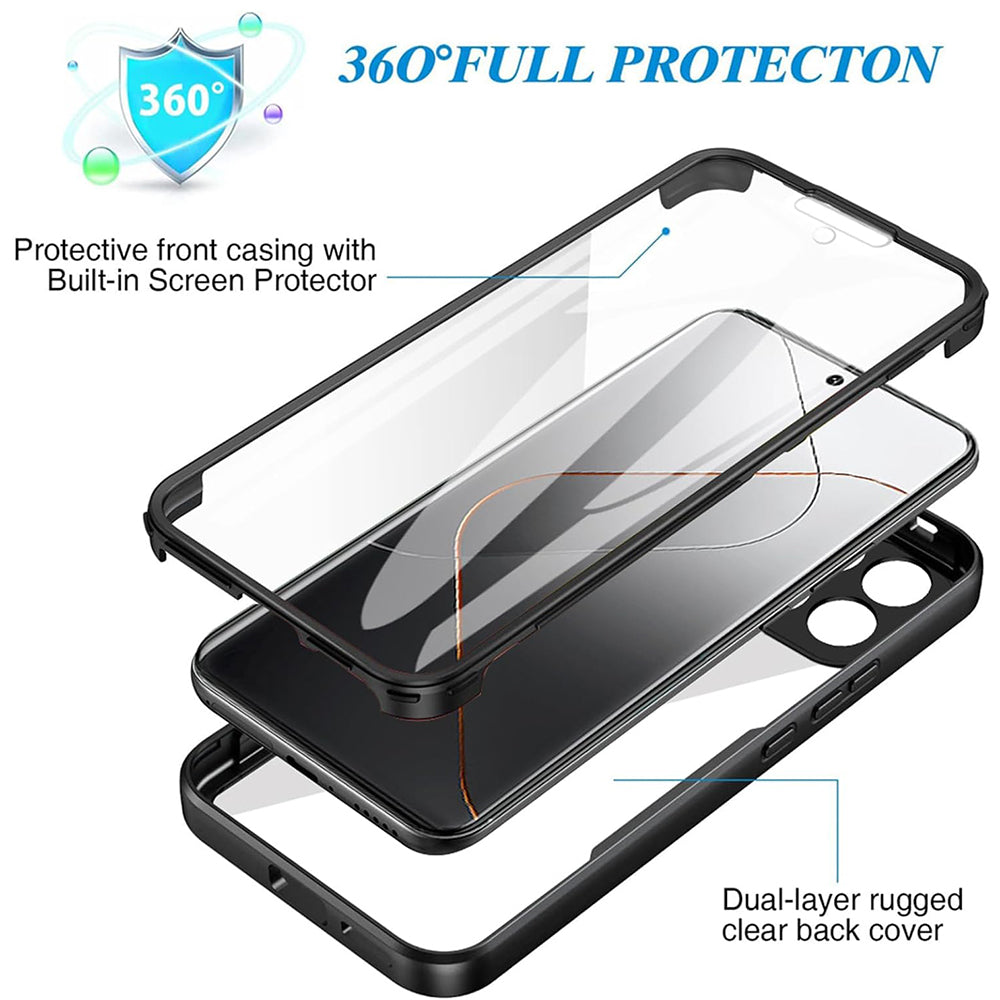 Custodia per Xiaomi 14, Techsuit, ColorVerse 360, Rosa