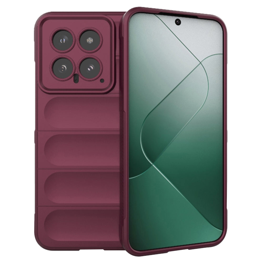 Custodia per Xiaomi 14, Techsuit, Magic Shield, Bordeaux