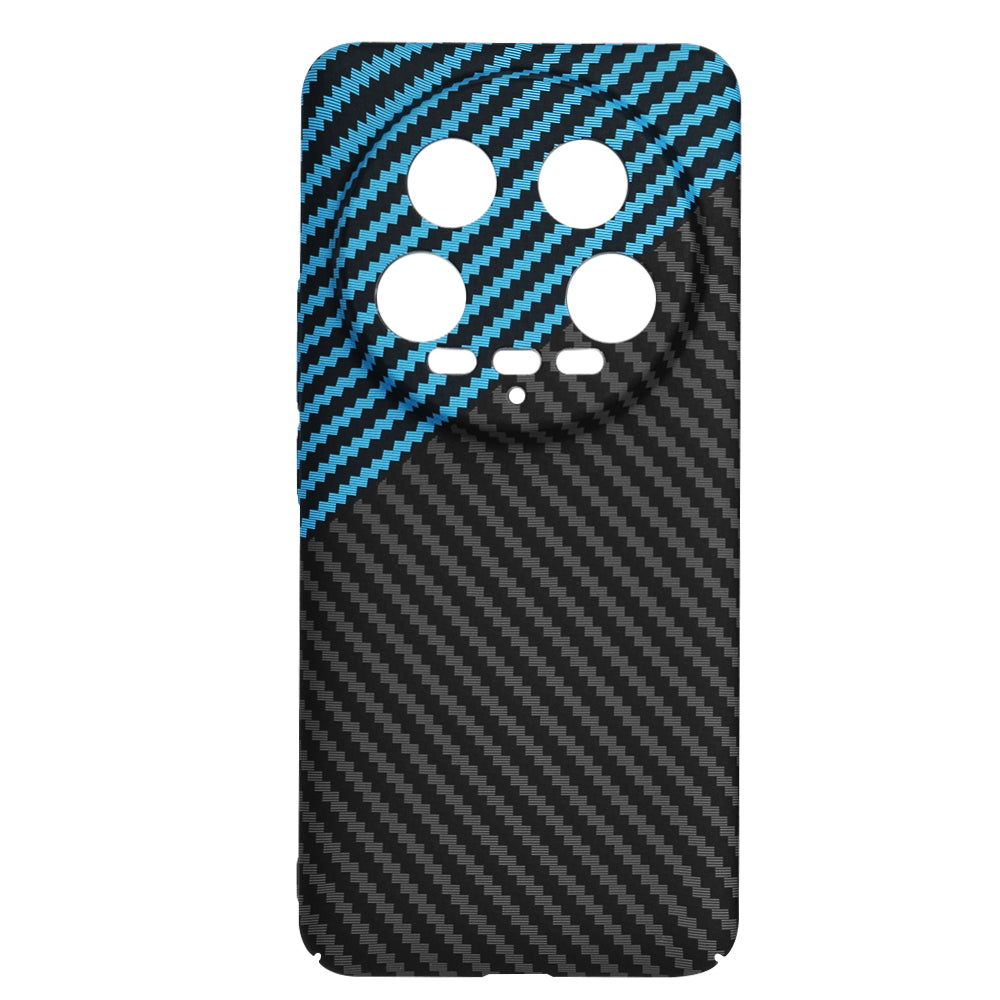 Custodia per Xiaomi 14 Ultra, Techsuit, Carbonite FiberShell, Nero Bleu