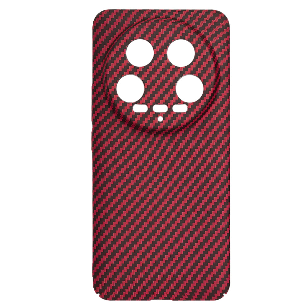 Custodia per Xiaomi 14 Ultra, Techsuit, Carbonite FiberShell, Rossa