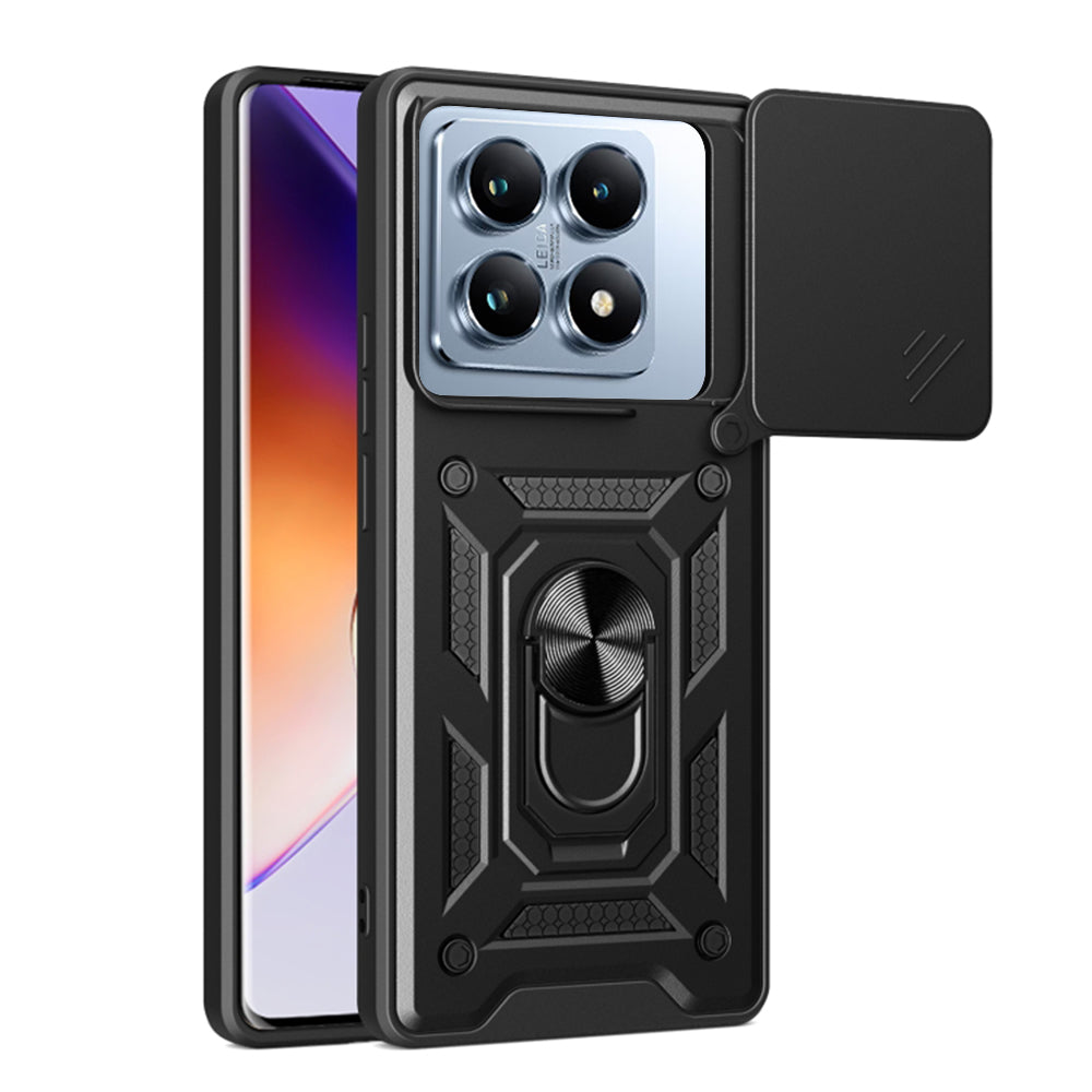 Custodia per Xiaomi 14T Pro, Techsuit, CamShield, Nera